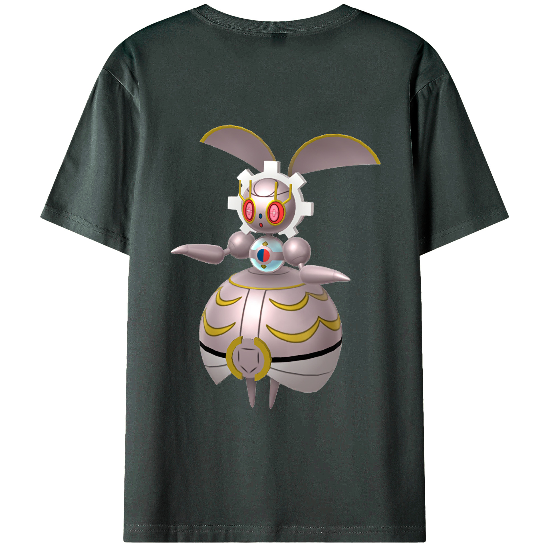 （画像用） ポケットモンスター Pokémon 綿100％ メンズ半袖Tシャツ（バックプリント） 通気性